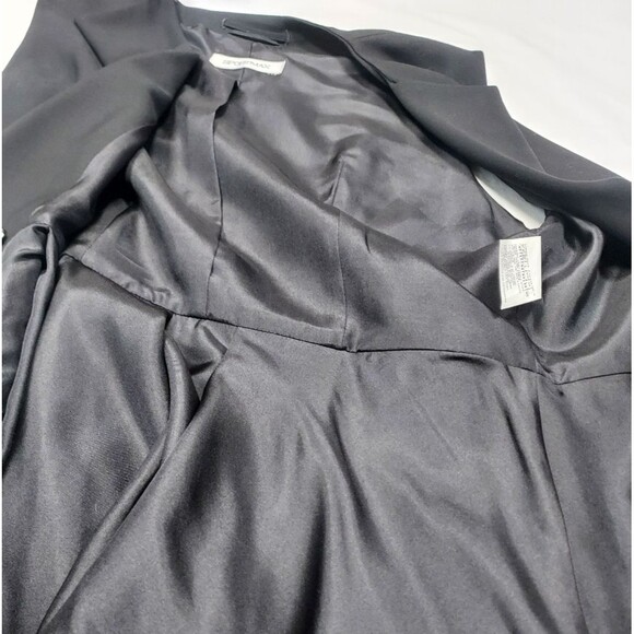 Sportmax Viscose Blend Black Double Breasted Peplum Blazer Vest 12 - Picture 5 of 16